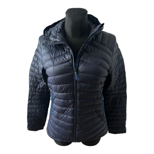 Decathlon Damen Daunenjacke Gr S Navy Leicht Packbar Warm Daune Winter Sport