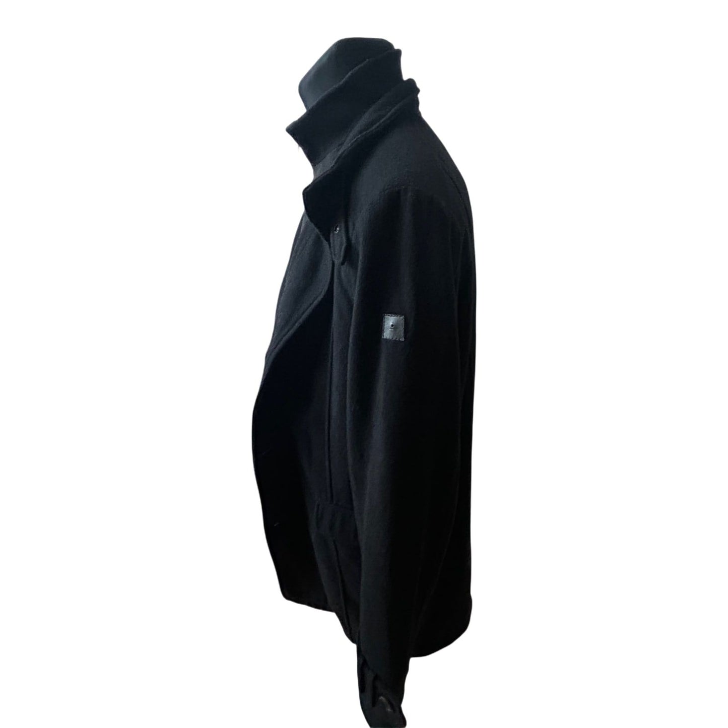 Angelo Litrico Mantel Herren Gr 54 Wolle Schwarz Winter Warm Klassisch Elegant