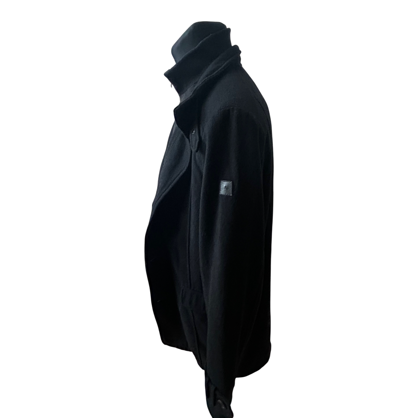 Angelo Litrico Mantel Herren Gr 54 Wolle Schwarz Winter Warm Klassisch Elegant