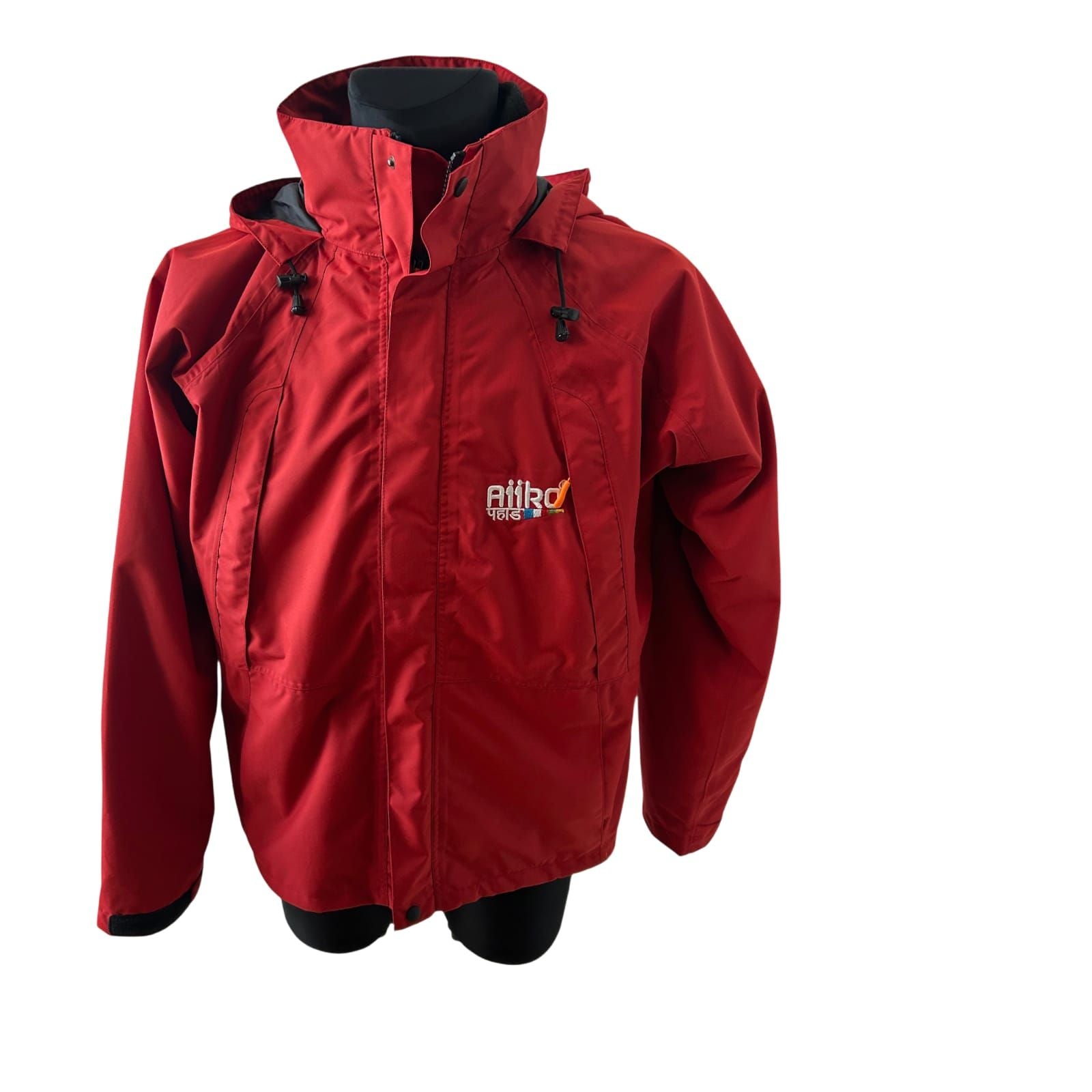 NEU AiiKo Outdoorjacke Rot 2in1 Gr M  Fleece Kapuze Nepal Unisex