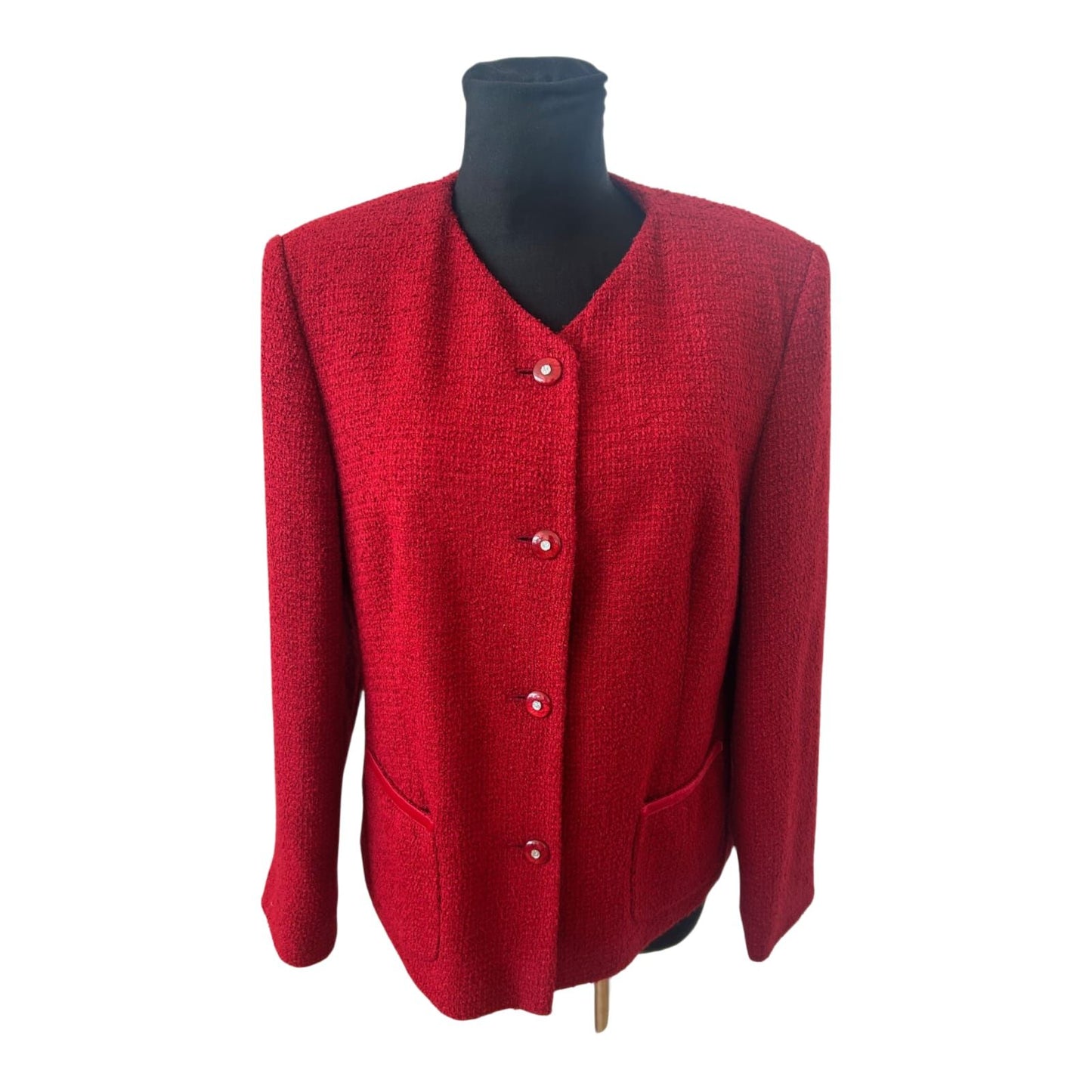 Bexleys Damen Blazer Rot Gr 21 42 Kurzgröße Business Elegant Klassisch