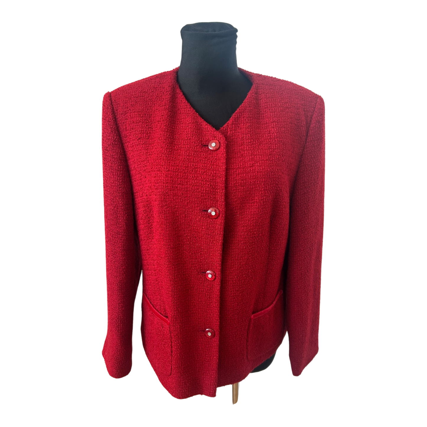 Bexleys Damen Blazer Rot Gr 21 42 Kurzgröße Business Elegant Klassisch