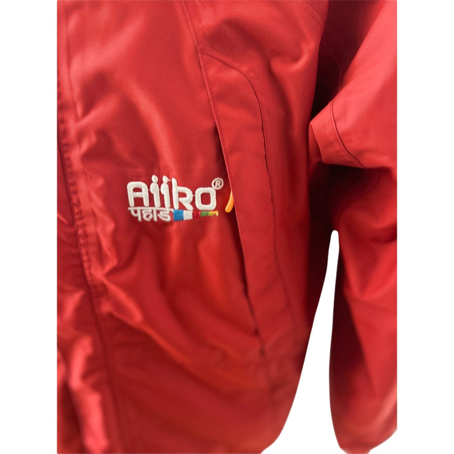 NEU AiiKo Outdoorjacke Rot 2in1 Gr M  Fleece Kapuze Nepal Unisex