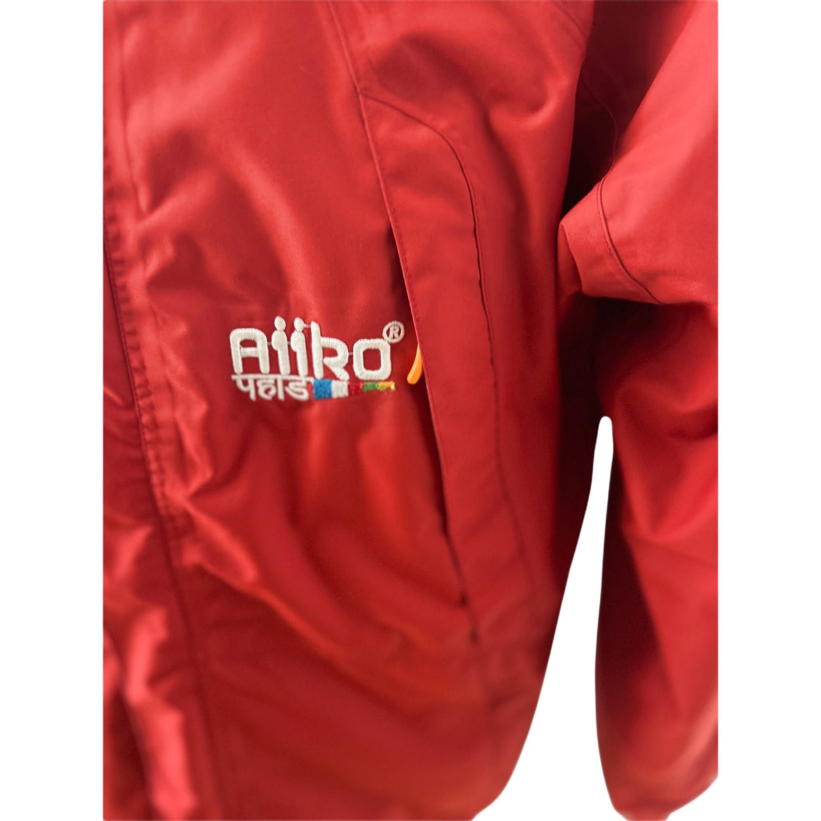 NEU AiiKo Outdoorjacke Rot 2in1 Gr M  Fleece Kapuze Nepal Unisex