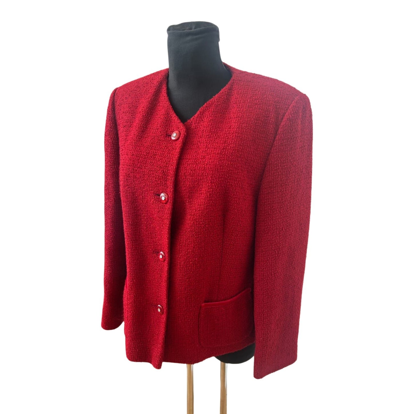 Bexleys Damen Blazer Rot Gr 21 42 Kurzgröße Business Elegant Klassisch