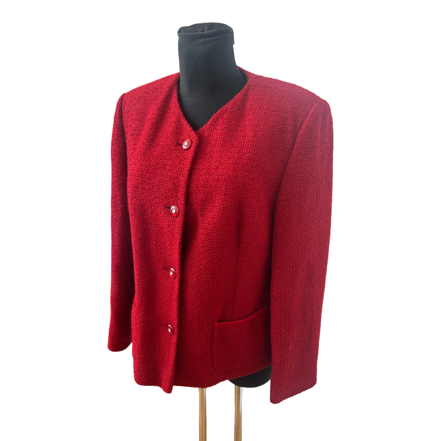 Bexleys Damen Blazer Rot Gr 21 42 Kurzgröße Business Elegant Klassisch