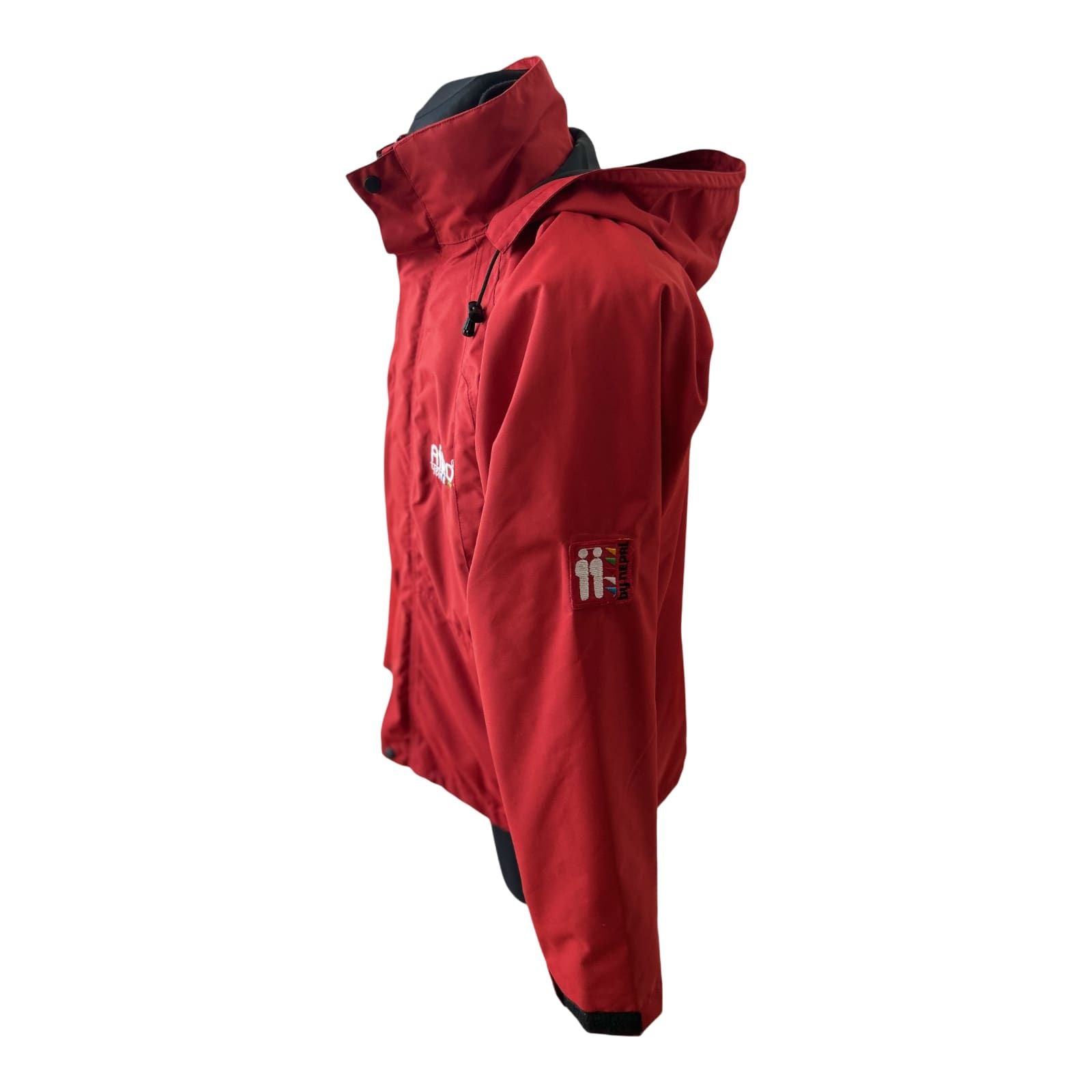 NEU AiiKo Outdoorjacke Rot 2in1 Gr M  Fleece Kapuze Nepal Unisex
