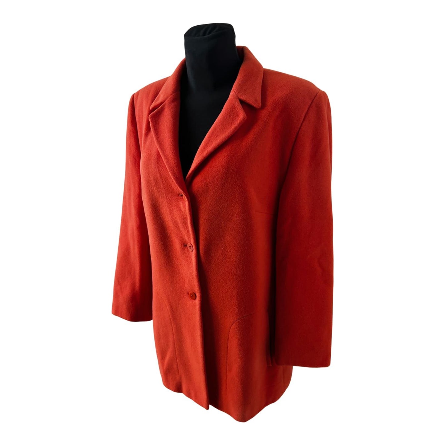 Gerry Weber Damen Jacke Gr 44 Orange Schurwolle Elegant Klassiker Blazer Stil