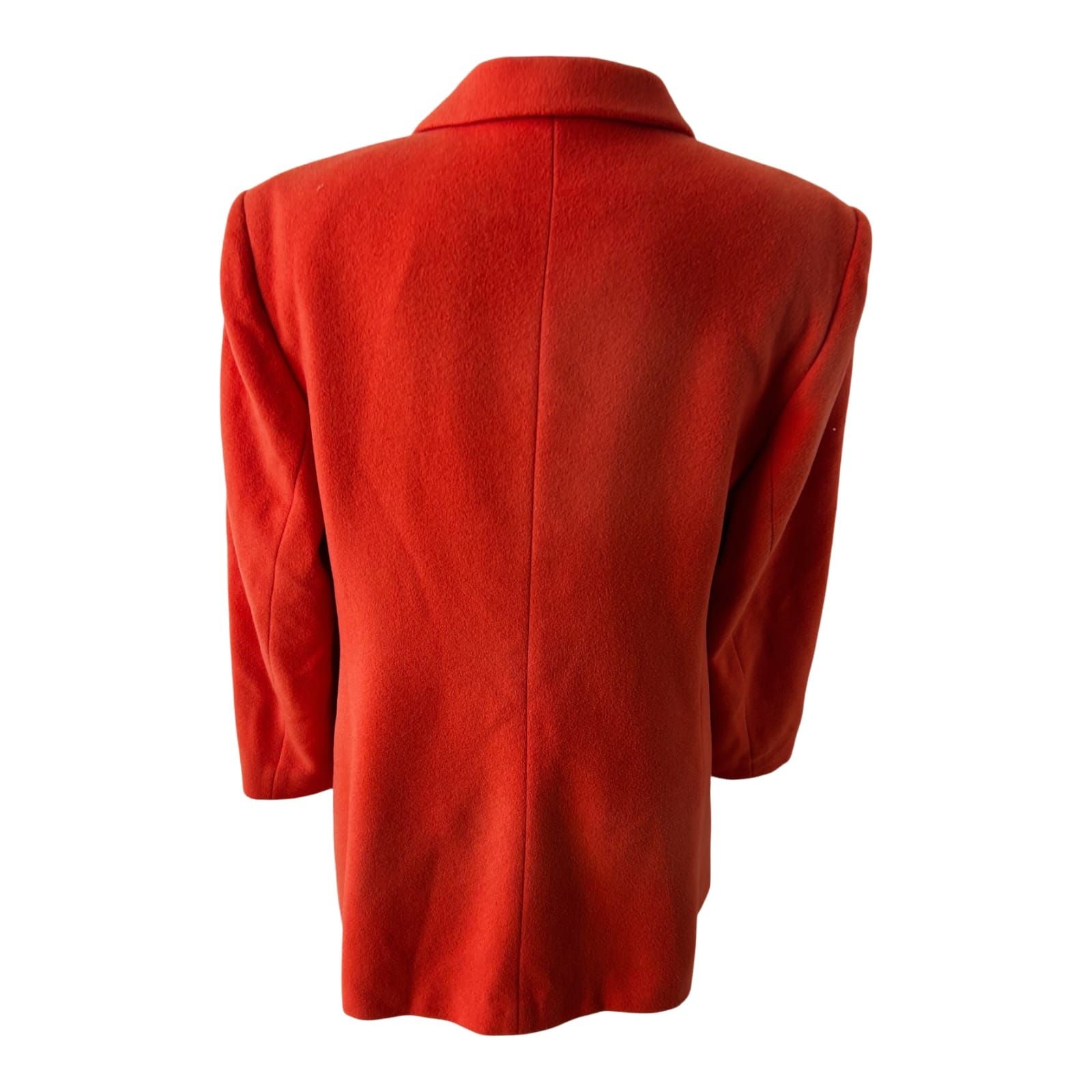 Gerry Weber Damen Jacke Gr 44 Orange Schurwolle Elegant Klassiker Blazer Stil