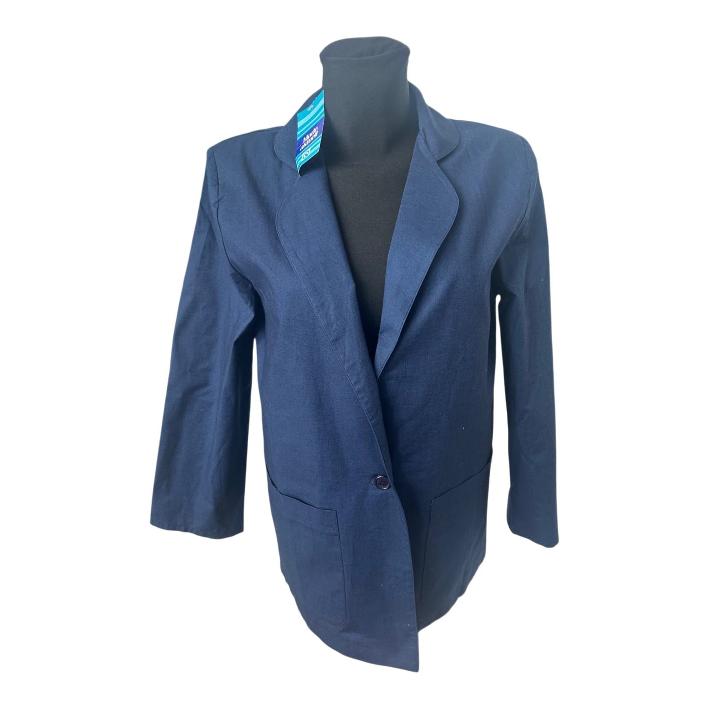 Quelle Blazer Damen Gr 38 Dunkelblau Baumwolle Elegant Leicht Klassisch