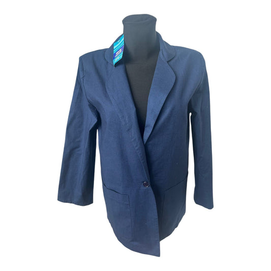 Quelle Blazer Damen Gr 38 Dunkelblau Baumwolle Elegant Leicht Klassisch