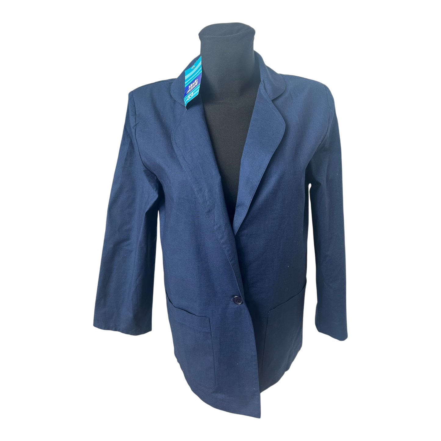 Quelle Blazer Damen Gr 38 Dunkelblau Baumwolle Elegant Leicht Klassisch