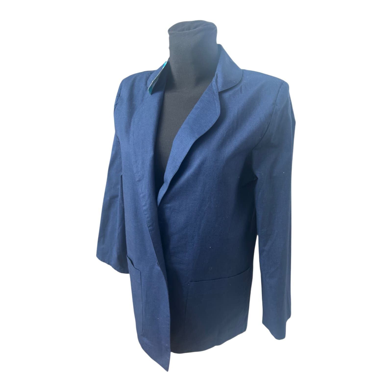 Quelle Blazer Damen Gr 38 Dunkelblau Baumwolle Elegant Leicht Klassisch