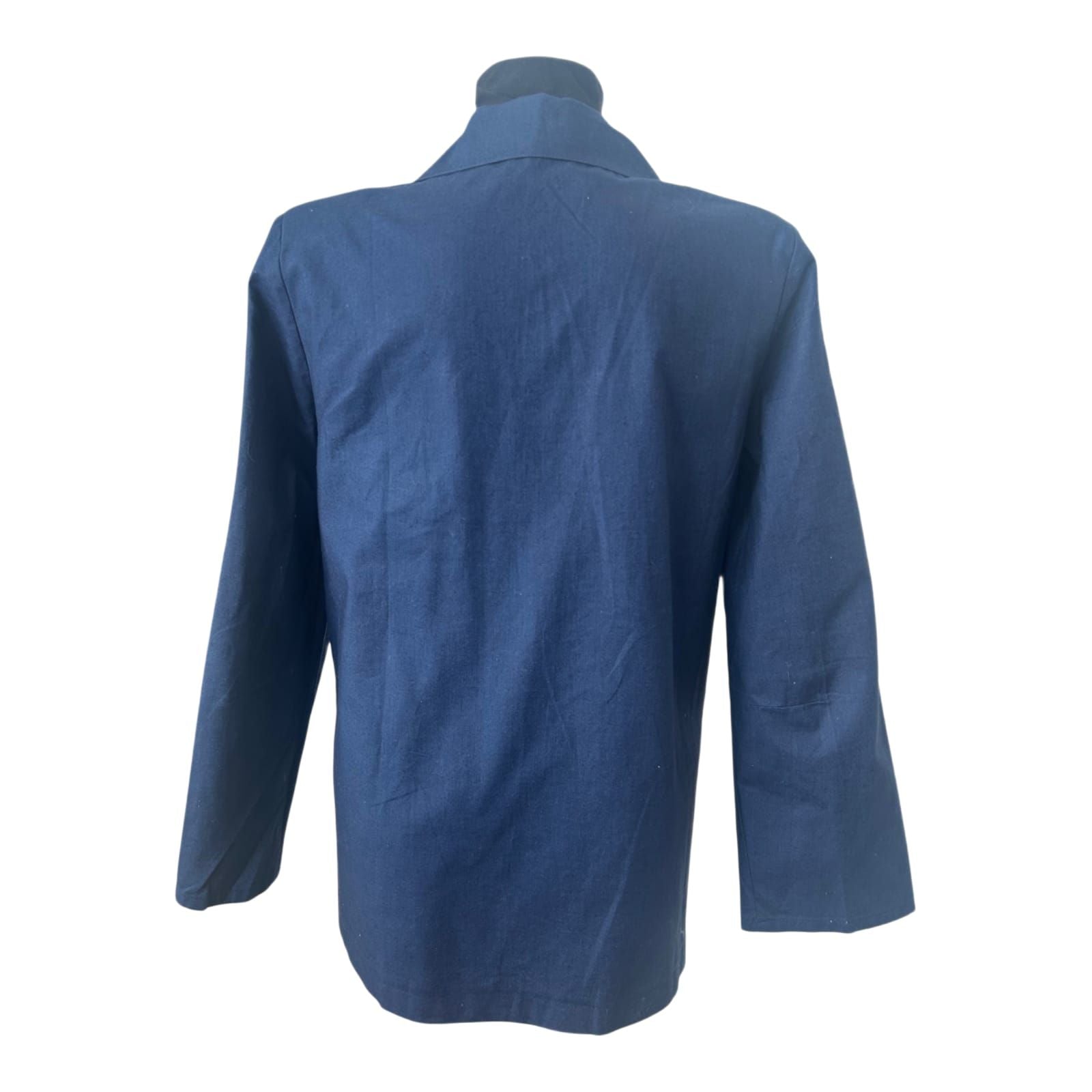Quelle Blazer Damen Gr 38 Dunkelblau Baumwolle Elegant Leicht Klassisch