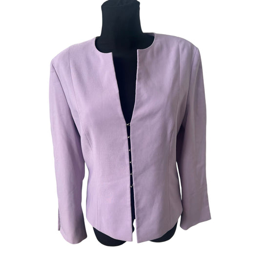 Alba Moda Blazer Damen Gr 40 Flieder Elegant Kurzjacke Chic Klassisch