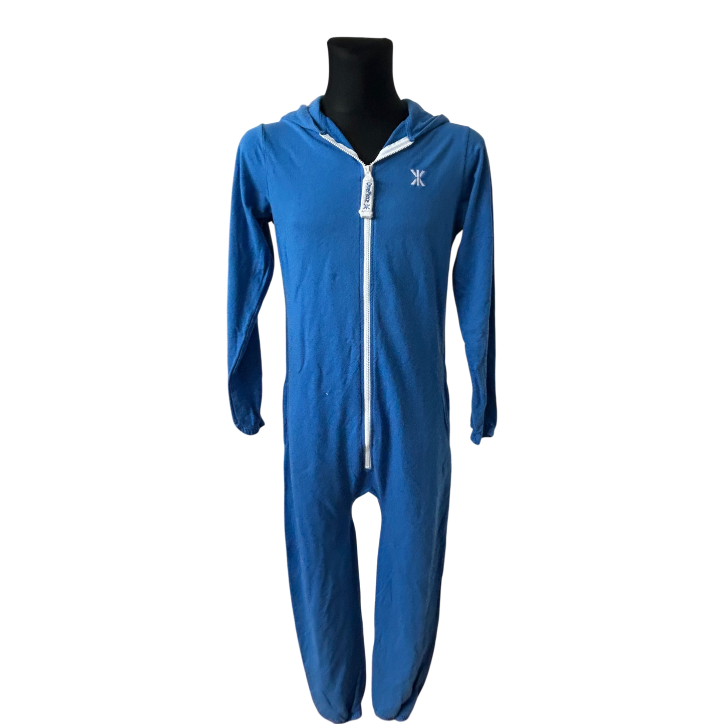 OnePiece Jumpsuit Herren Gr M Blau Einteiler Baumwolle Freizeit