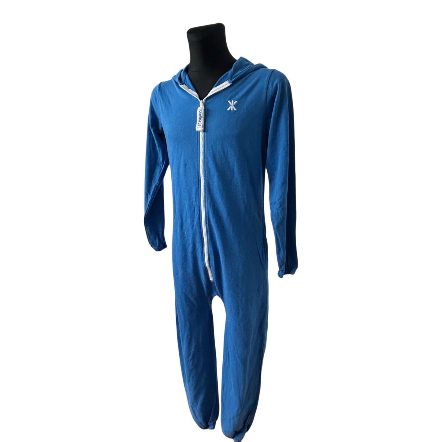OnePiece Jumpsuit Herren Gr M Blau Einteiler Baumwolle Freizeit