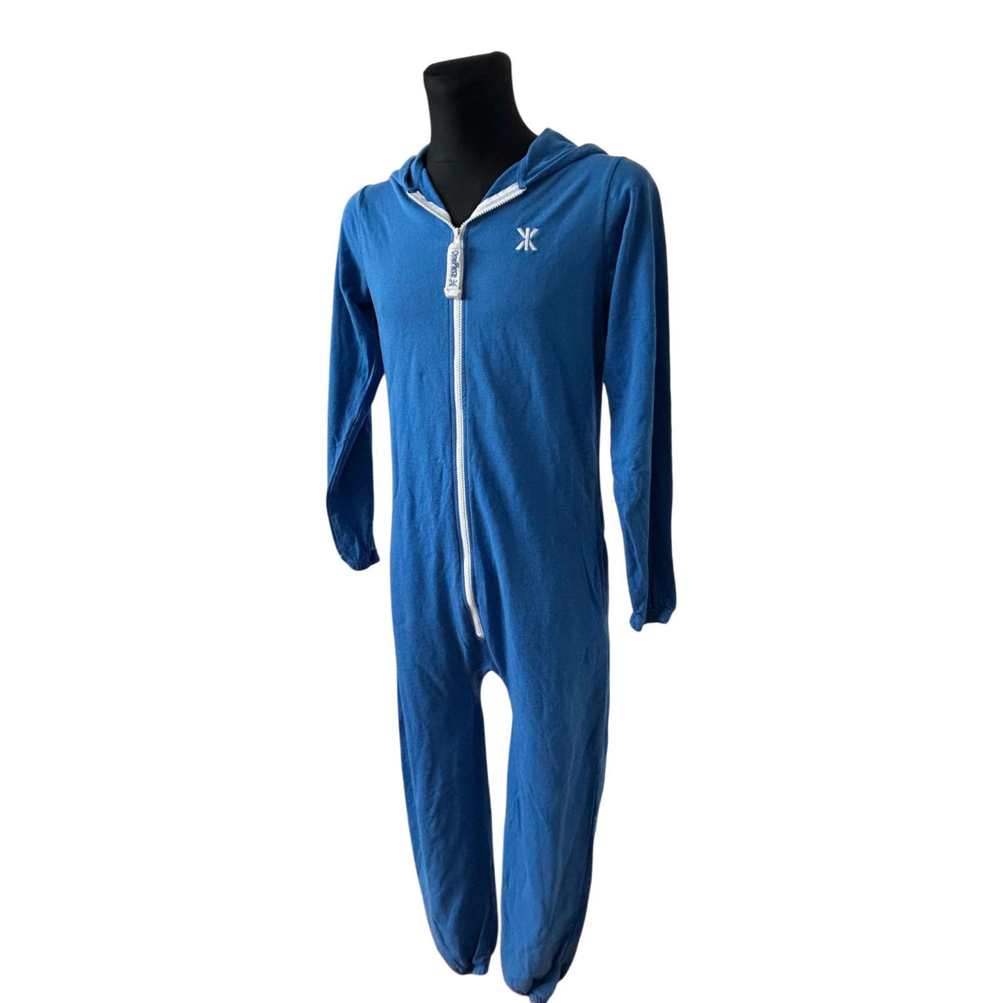 OnePiece Jumpsuit Herren Gr M Blau Einteiler Baumwolle Freizeit