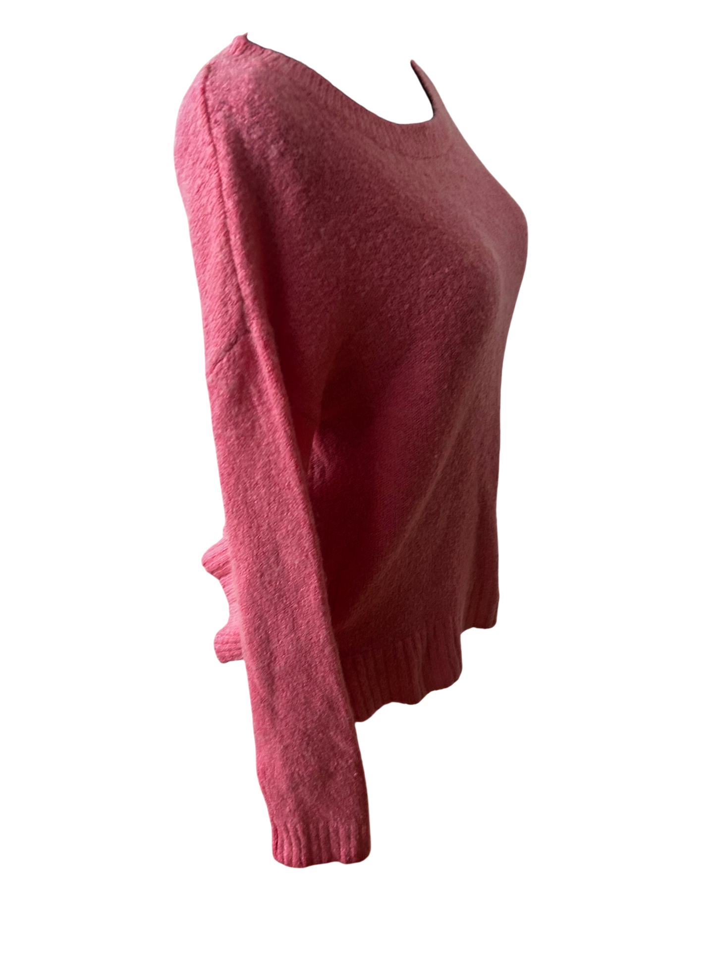 H&M Pullover Damen XS Pink Rundhals Langarm Strick Sweater weich warm Alpaka Mix