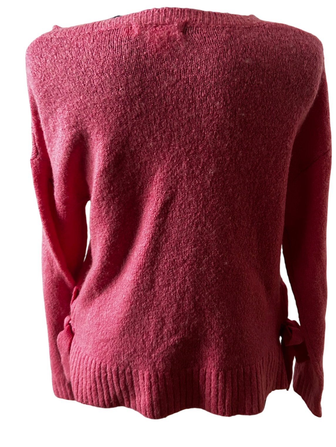 H&M Pullover Damen XS Pink Rundhals Langarm Strick Sweater weich warm Alpaka Mix