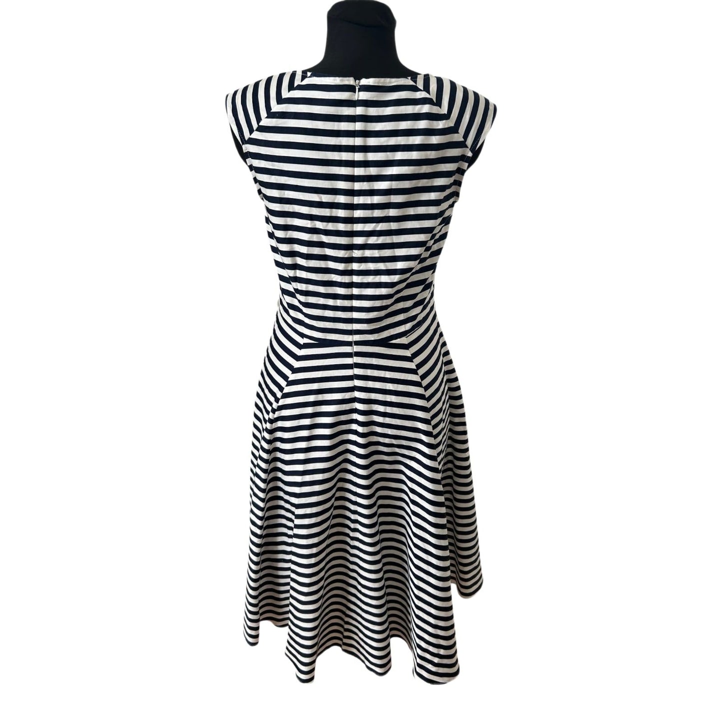 Yessica Kleid Damen Gr 40 Marine Weiß Gestreift Maritim Sommer Elegant Chic