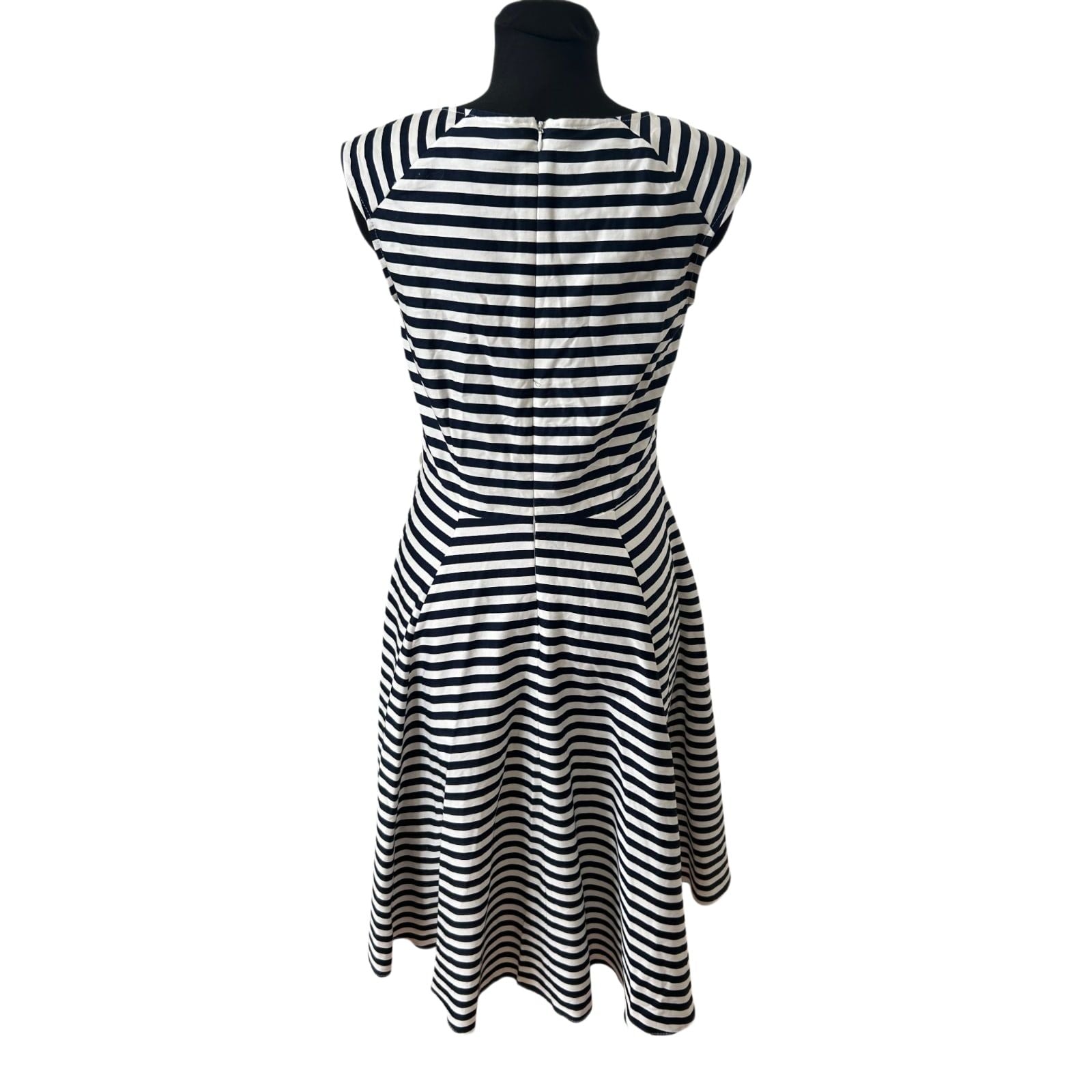 Yessica Kleid Damen Gr 40 Marine Weiß Gestreift Maritim Sommer Elegant Chic