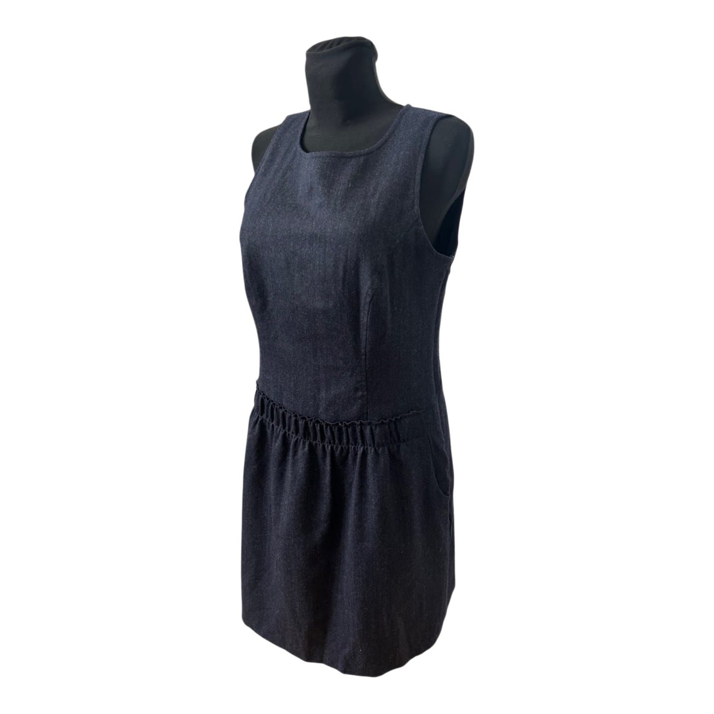 Esprit Kleid Damen Gr 40 Dunkelblau Wollmix Etuikleid Business Elegant Chic