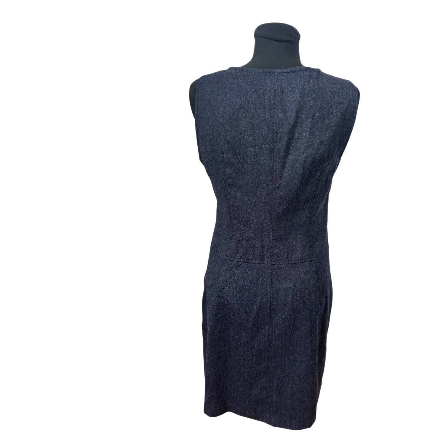 Esprit Kleid Damen Gr 40 Dunkelblau Wollmix Etuikleid Business Elegant Chic