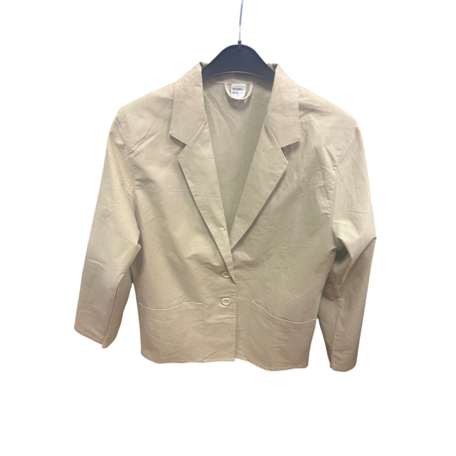 Quelle Vintage Blazer Damen Gr 36 Beige Retro Stil Neu Ungetragen Elegant