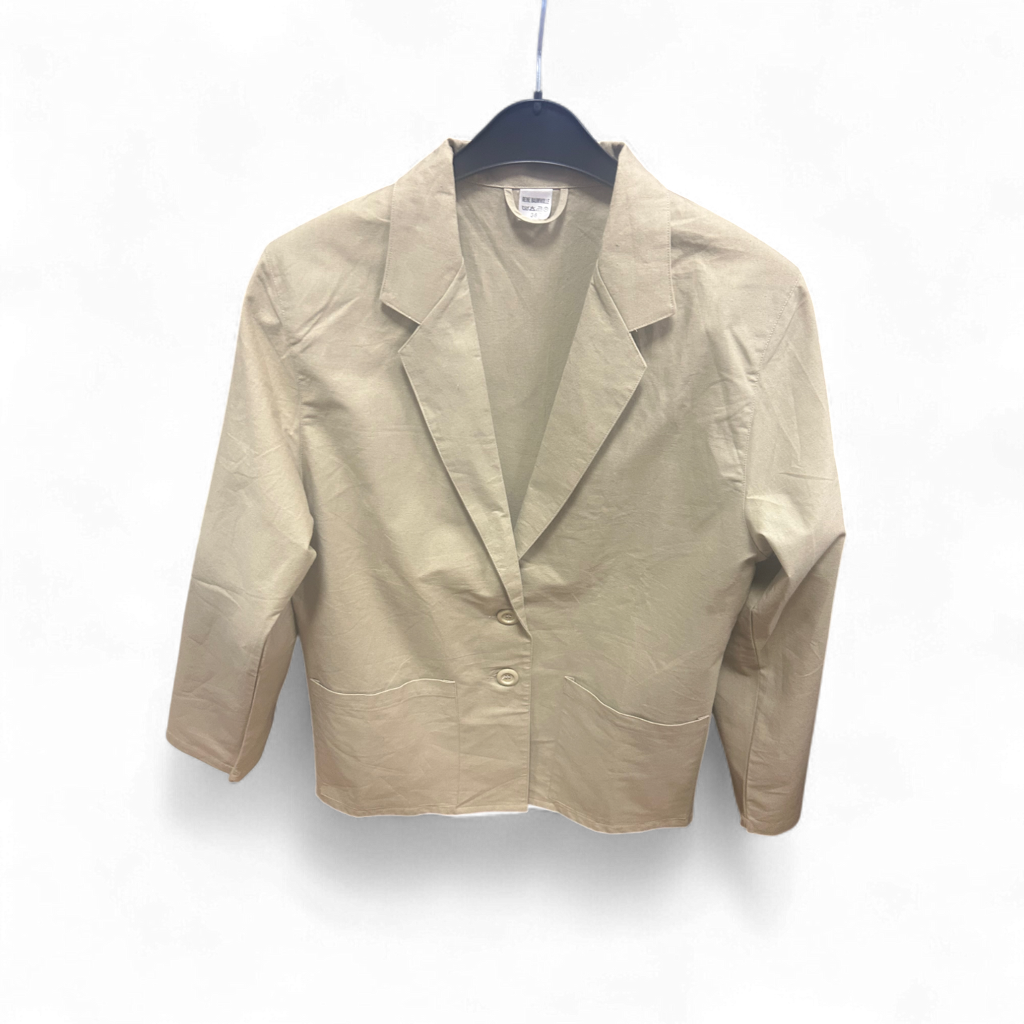Quelle Vintage Blazer Damen Gr 36 Beige Retro Stil Neu Ungetragen Elegant