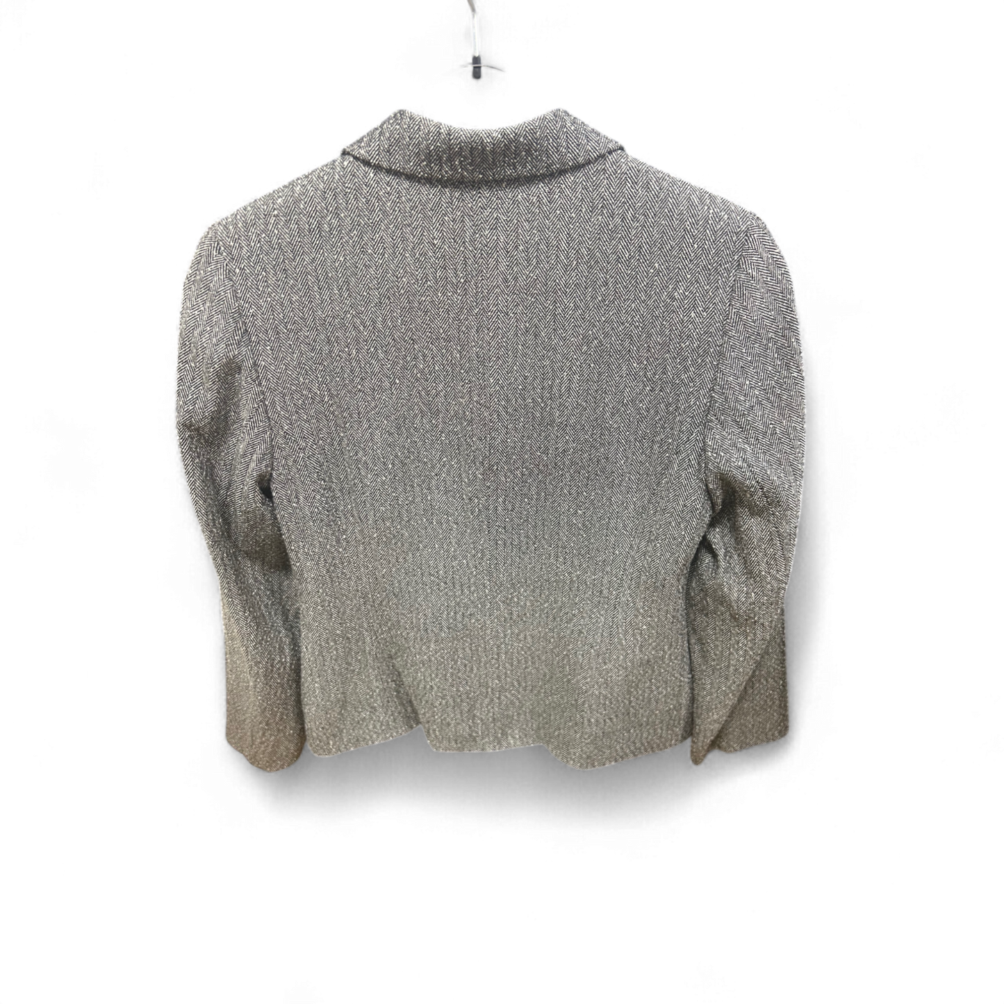 Pure Panda Blazerjacke Damen Gr 36 Grau Fischgrät Gefüttert Vintage Stil