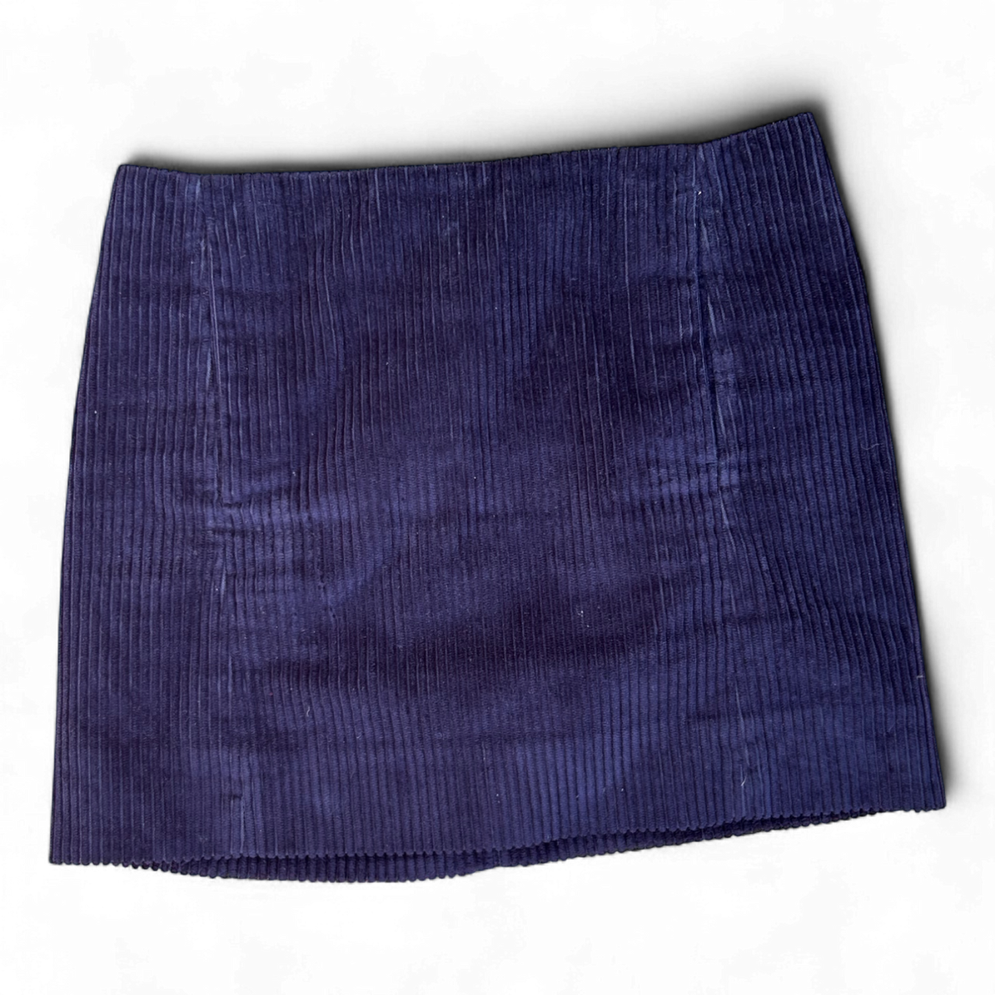 COS Rock 36 Dunkelblau Cord Minirock Baumwolle Stretch Gefüttert Herbst