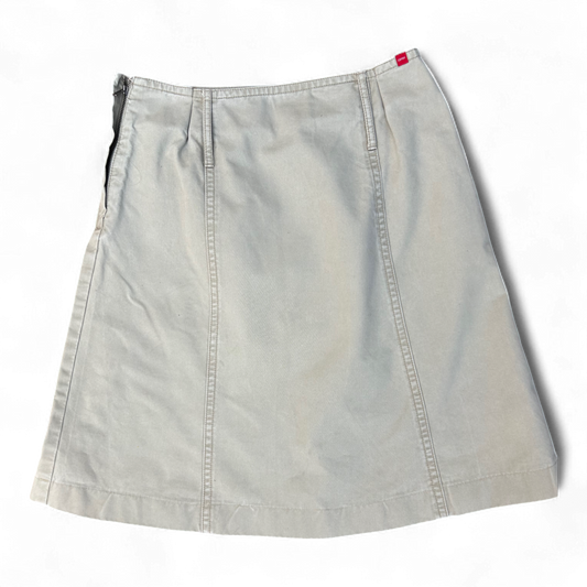 Esprit Damenrock 34 Beige Baumwolle A-Linie Klassisch Sommerrock Elegant