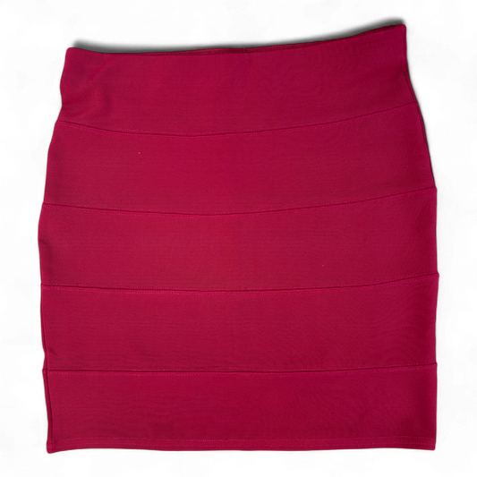 Laura Torelli Stretch Minirock S Dunkelrot Figurbetont Elegant Party