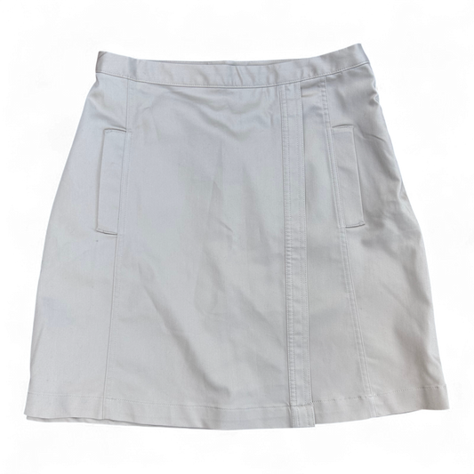 Yessica Damen Rock Größe 36 Beige Wickeloptik Stretch Sommer Elegant