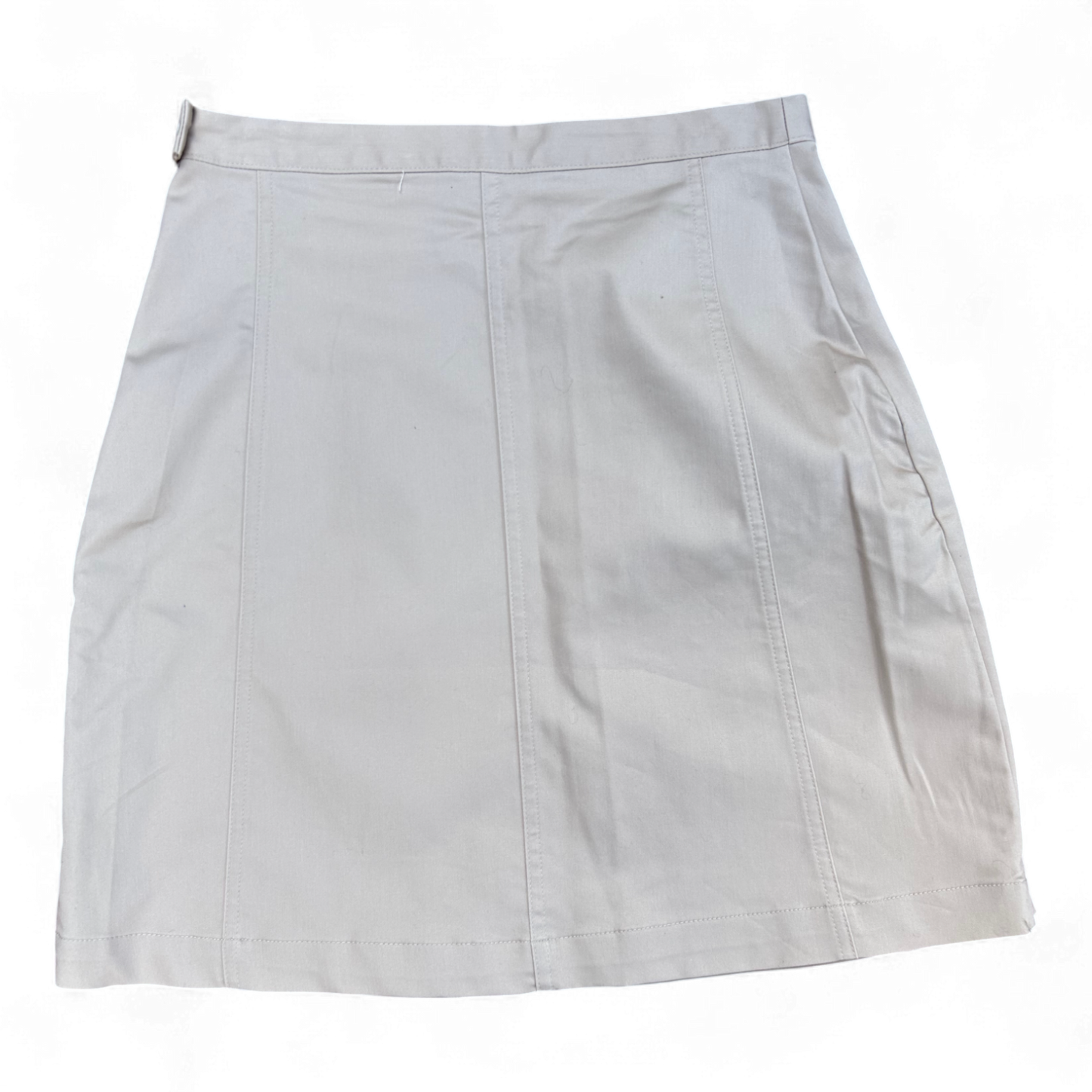 Yessica Damen Rock Größe 36 Beige Wickeloptik Stretch Sommer Elegant