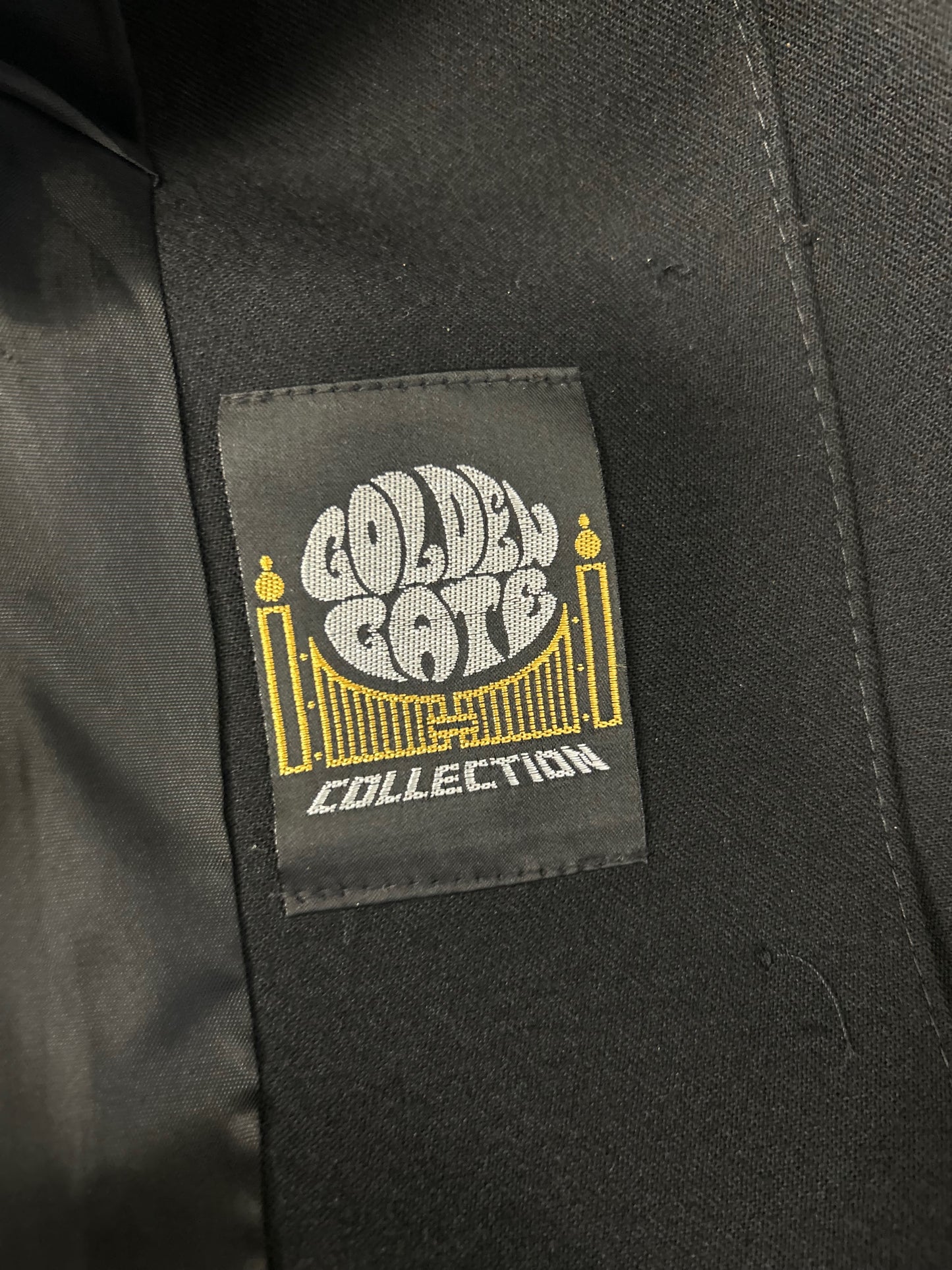 Golden Gate Blazer Größe 48 Schwarz Vintage Schurwolle Elegant Klassisch Damen