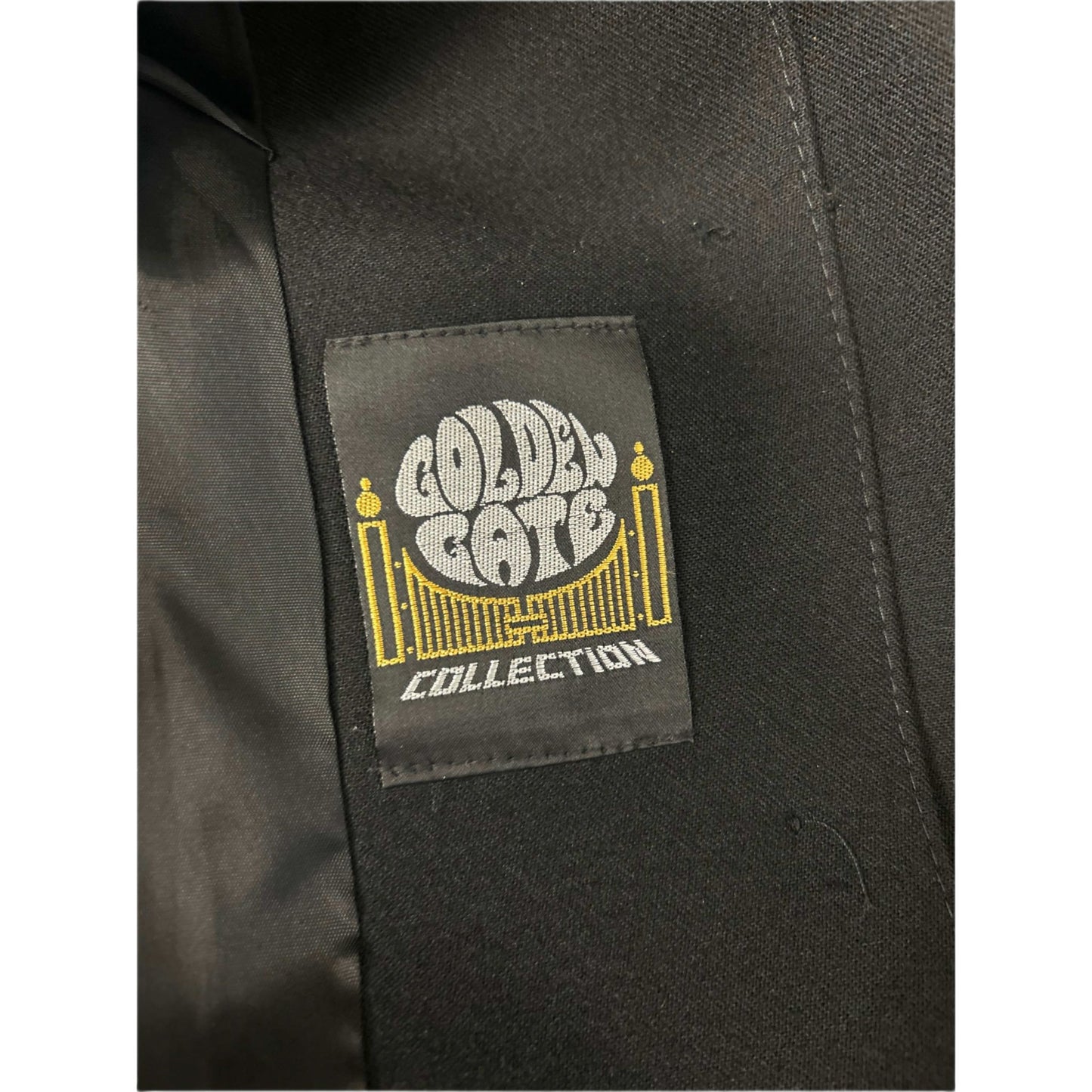 Golden Gate Blazer Größe 48 Schwarz Vintage Schurwolle Elegant Klassisch Damen