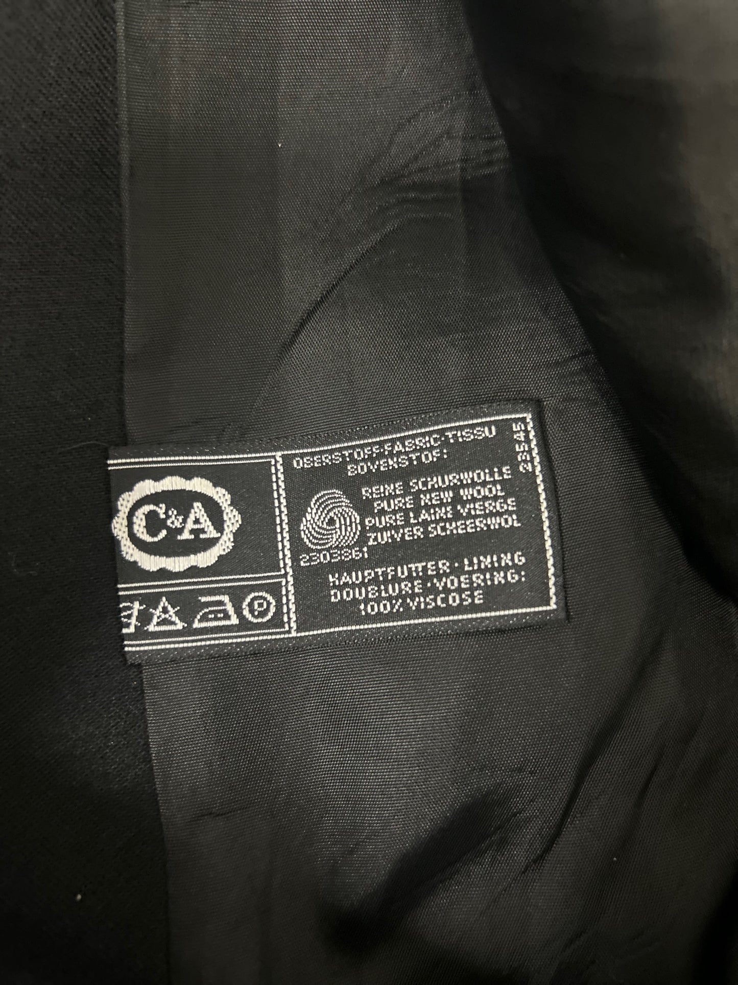 Golden Gate Blazer Größe 48 Schwarz Vintage Schurwolle Elegant Klassisch Damen