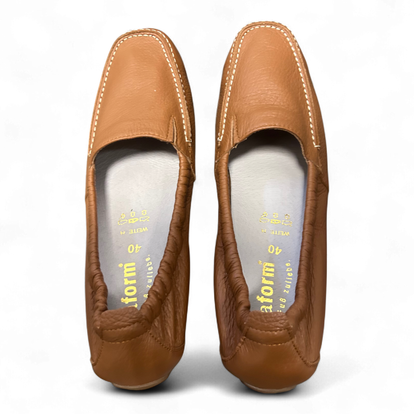 Vitaform Damen Slipper Leder Komfortschuh Weite H Gr 40 Braun Neu Bequem Alltag (Kopie)