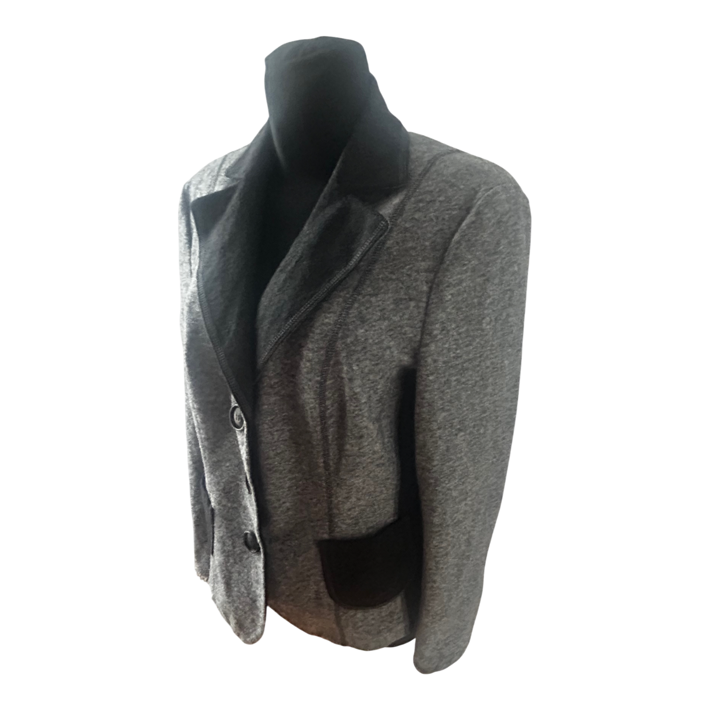 Gerry Weber Blazer Damen Gr 42 Grau Wollmix Klassisch Elegant Warm Herbst Winter