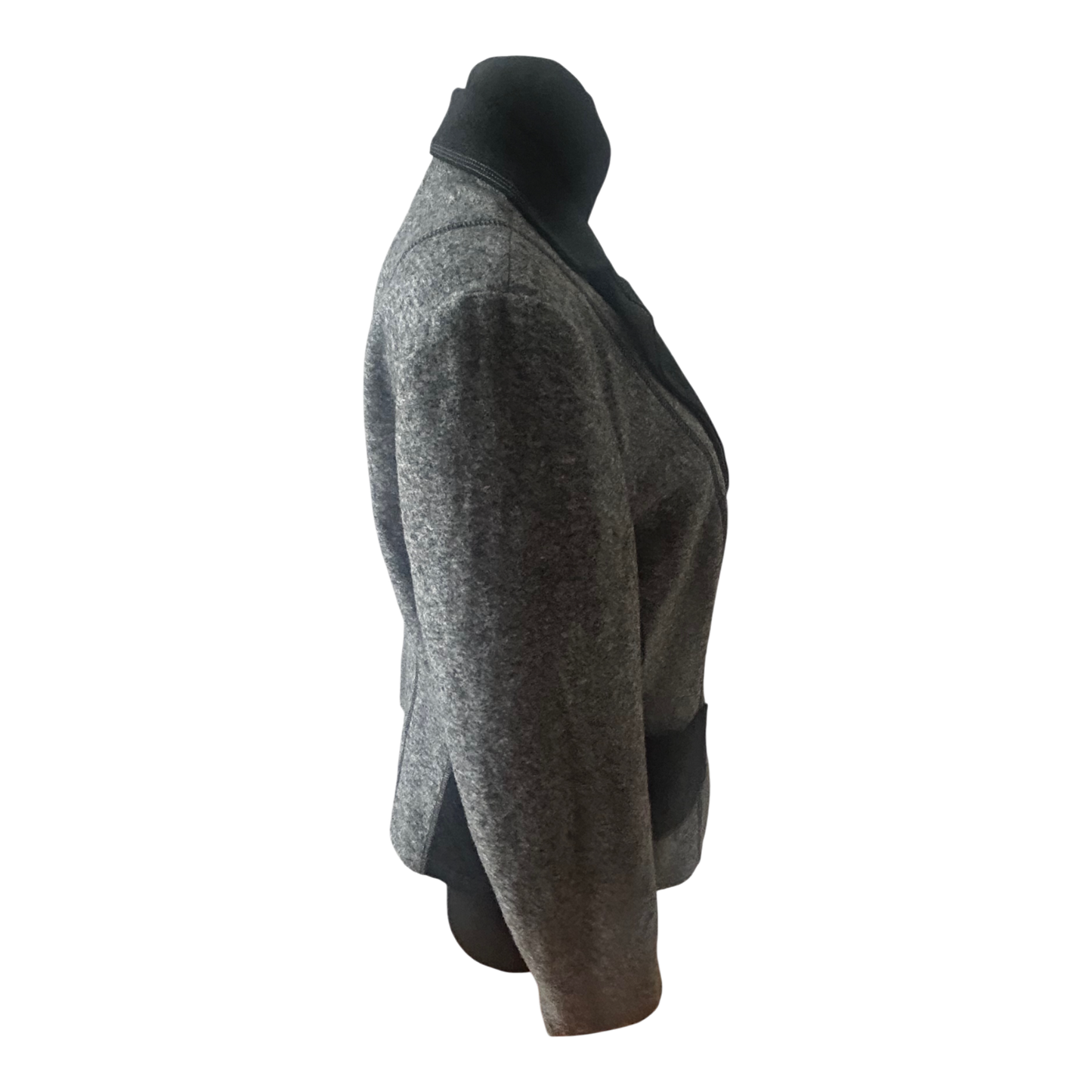 Gerry Weber Blazer Damen Gr 42 Grau Wollmix Klassisch Elegant Warm Herbst Winter