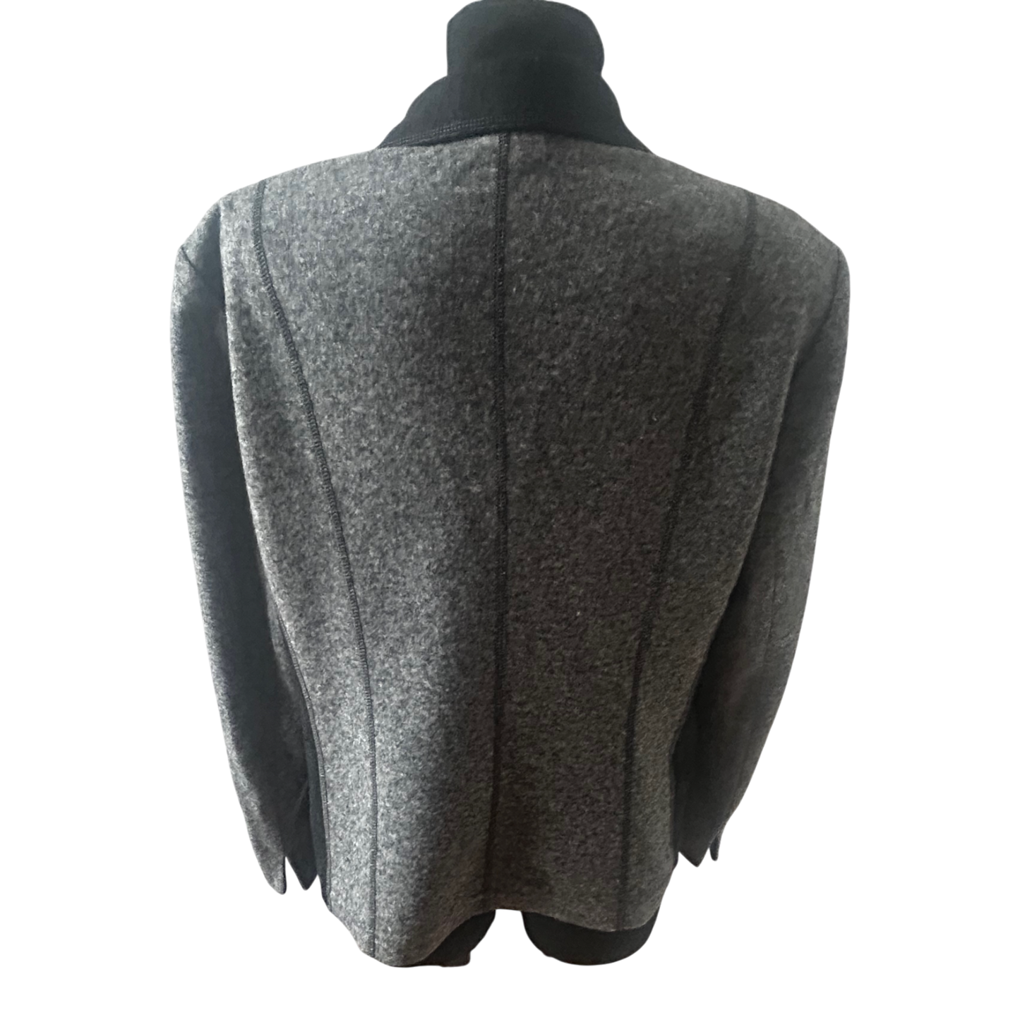 Gerry Weber Blazer Damen Gr 42 Grau Wollmix Klassisch Elegant Warm Herbst Winter