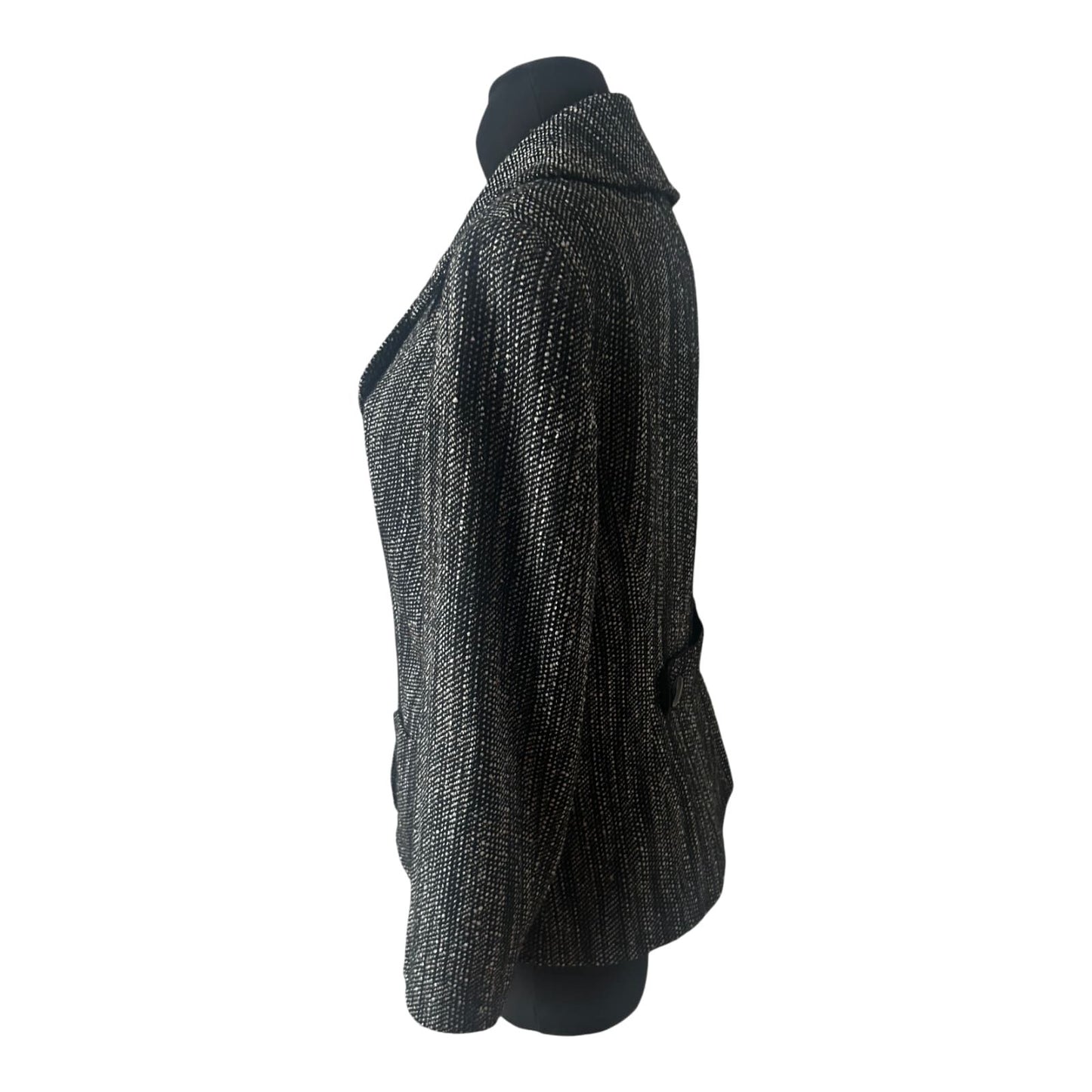 Betty Barclay Blazer Damen Jacke Gr 42 Schwarz Weiss Muster Elegante Ubergangsjacke