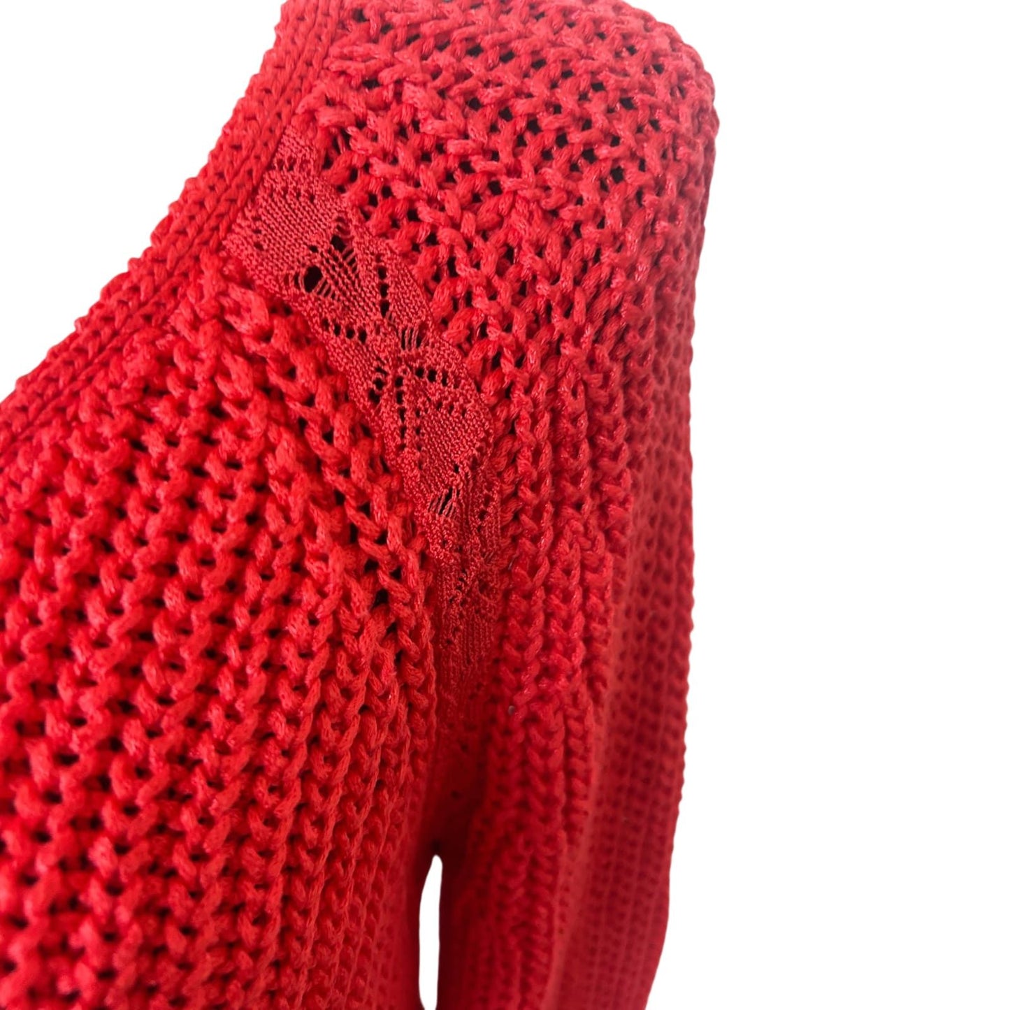 Calvin Klein Pullover Damen Strickpullover Gr M Rot Viskosemix Elegant