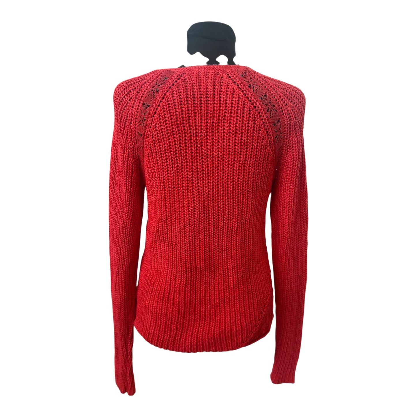 Calvin Klein Pullover Damen Strickpullover Gr M Rot Viskosemix Elegant