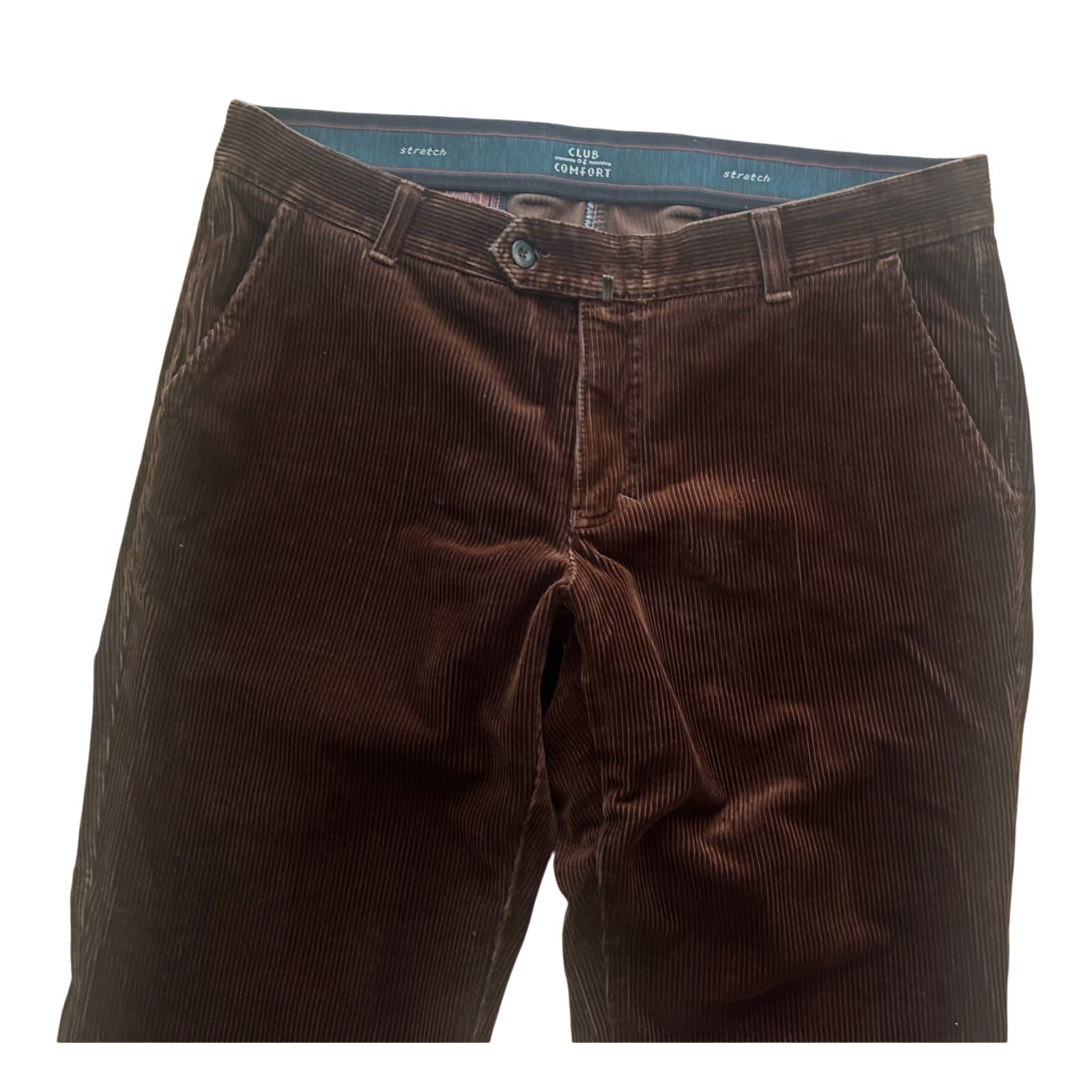Club of Comfort Herren Cordhose Braun Modell Derry Gr 25 Gerade Passform