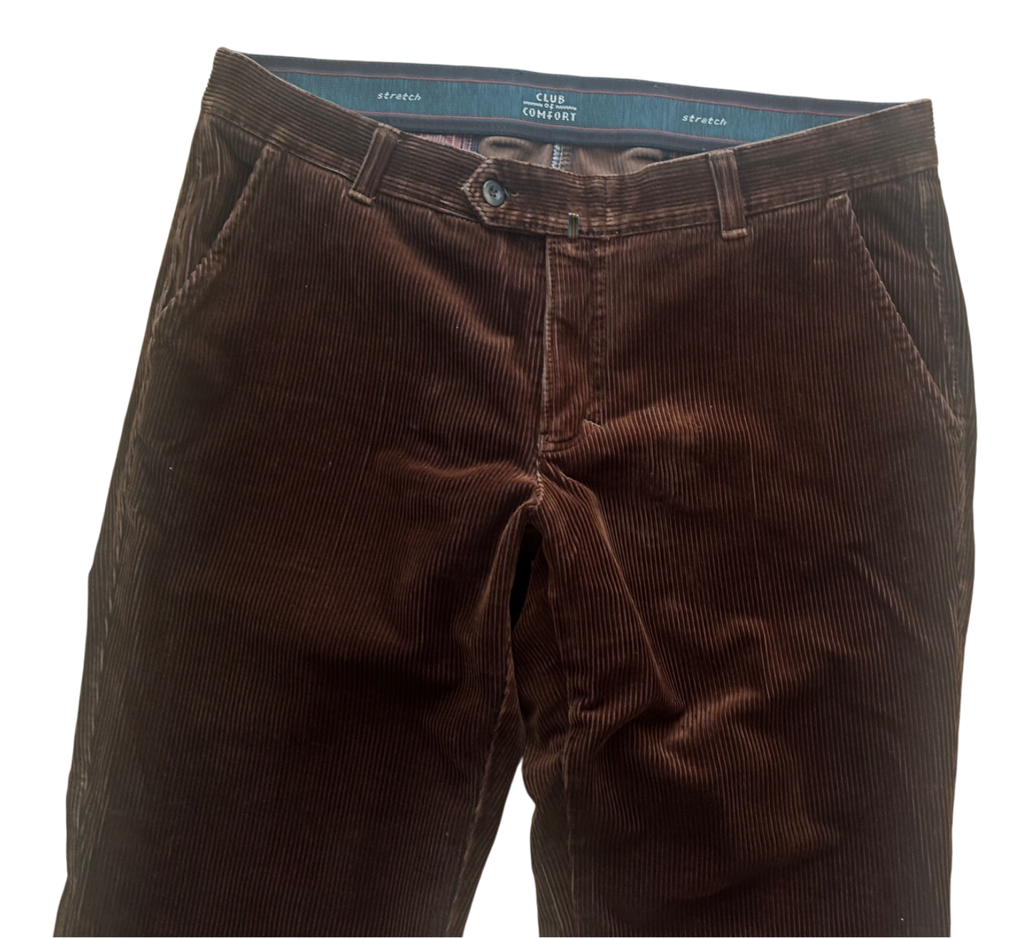 Club of Comfort Herren Cordhose Braun Modell Derry Gr 25 Gerade Passform