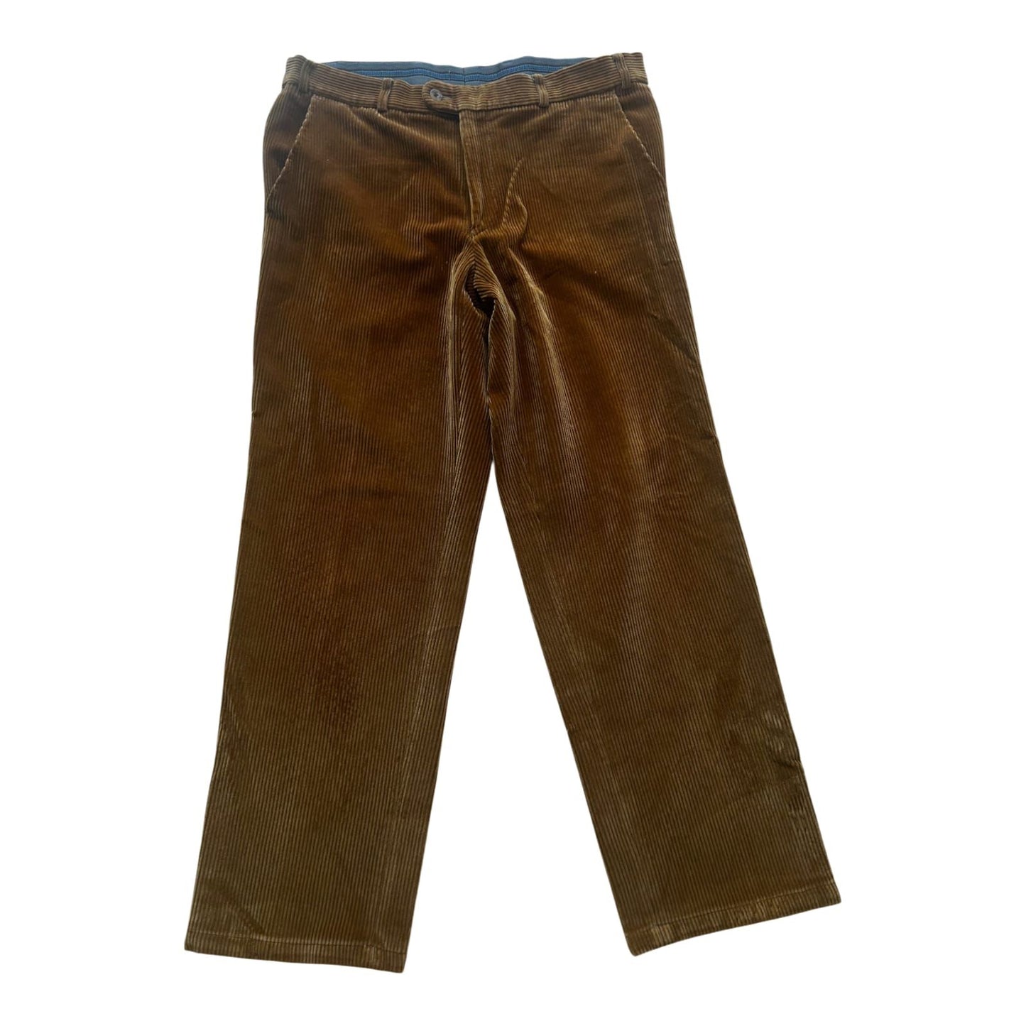 Herren Cordhose DuPont Teflon Braun Gr 25 Gerade Passform Baumwolle