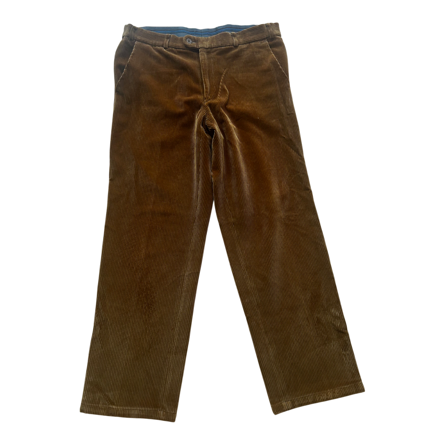 Herren Cordhose DuPont Teflon Braun Gr 25 Gerade Passform Baumwolle